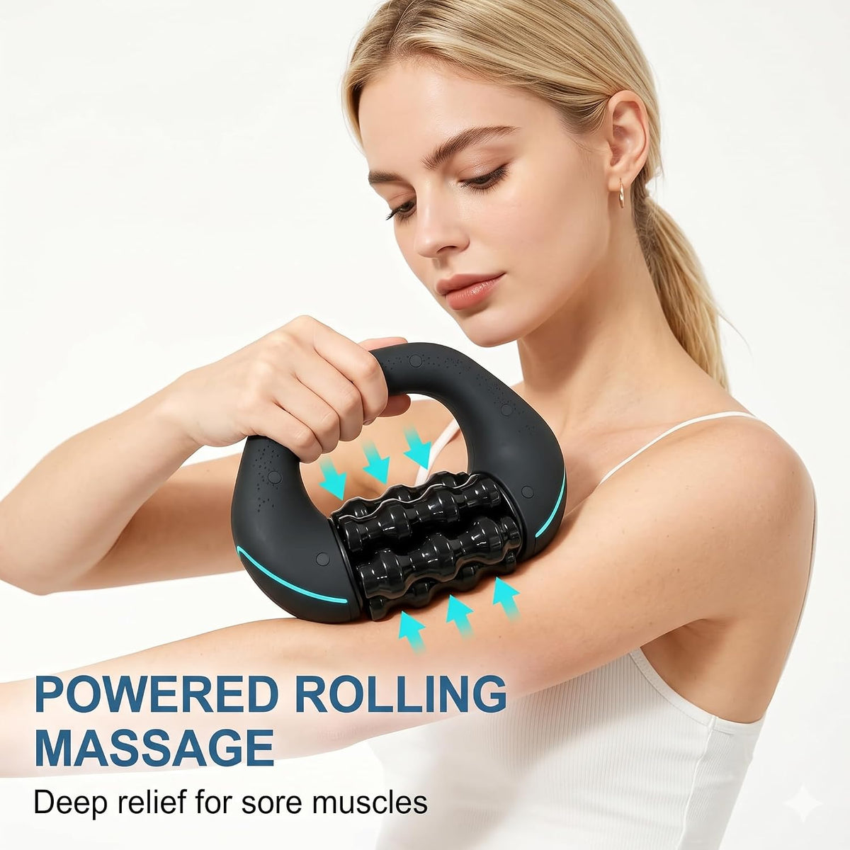 Mini Percussive Massager Deep Tissue & Muscle Recovery, 3-Speed Rechargeable