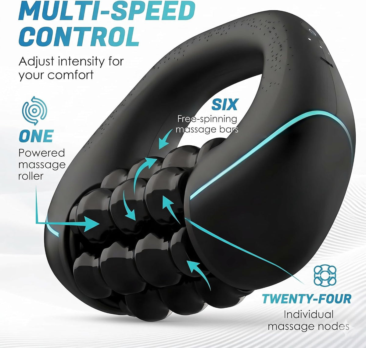 Mini Percussive Massager Deep Tissue & Muscle Recovery, 3-Speed Rechargeable