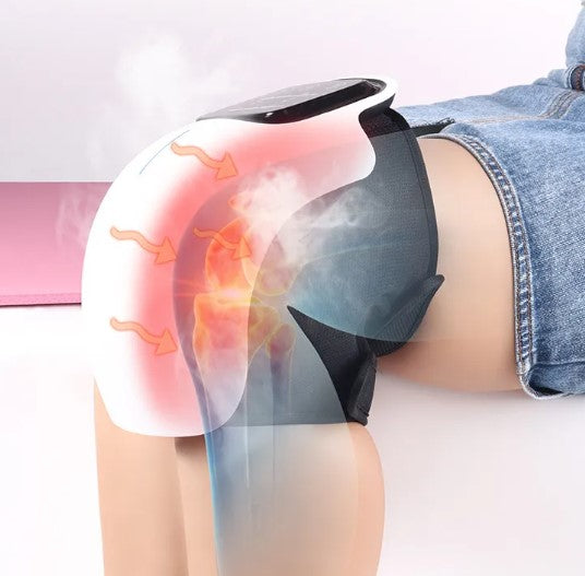 Cordless Knee Massager with Heat & Vibration Joint Relief & Stiffness